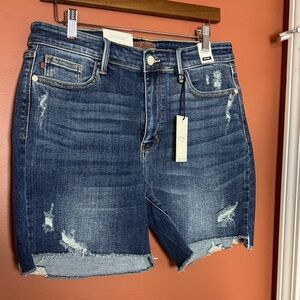 Judy Blue Dark Indigo High-Rise Denim Shorts